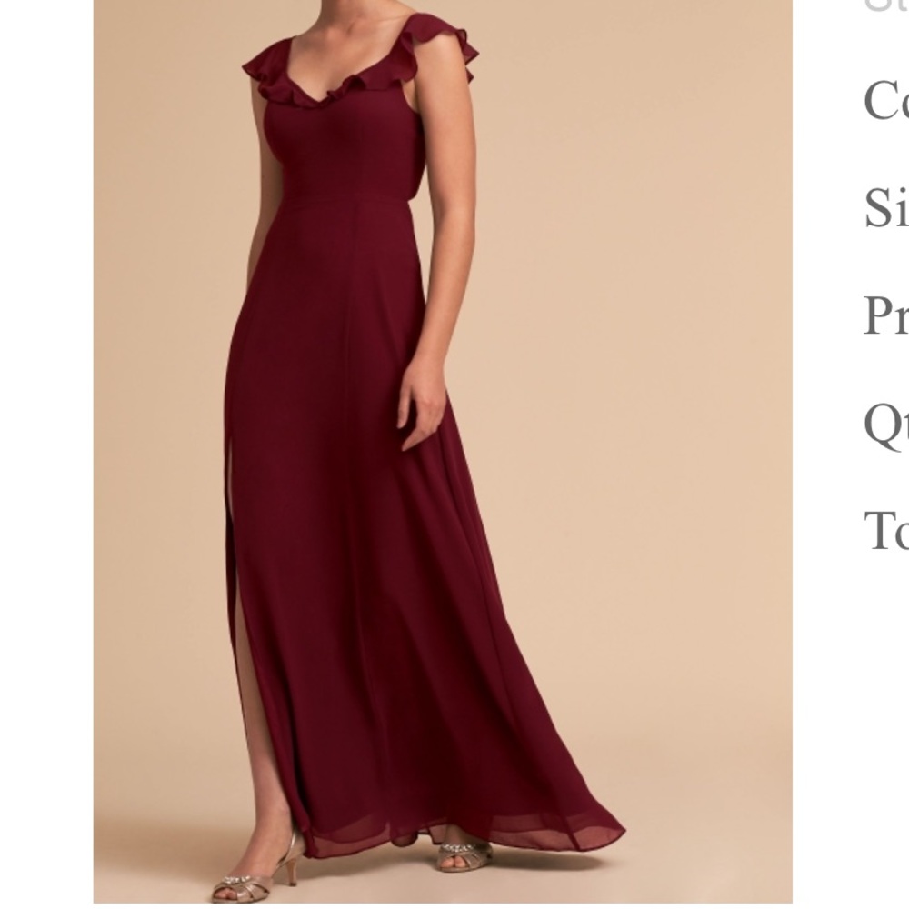 bhldn diana dress (bordeaux)